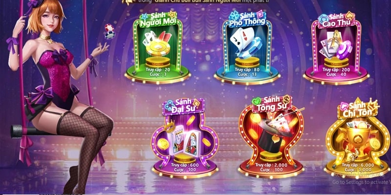 1 số sảnh game bài ấn tượng tại nhà cái 789Win